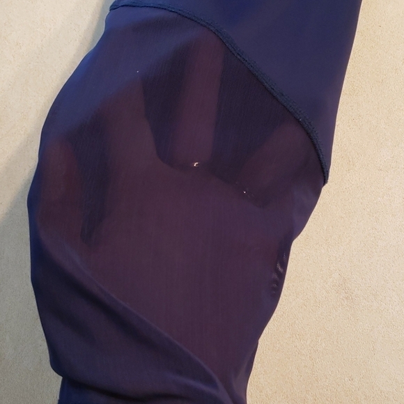 CRANE Yoga/Running Capri Calf Legging Mesh Navy Medium EUC - Picture 4 of 8